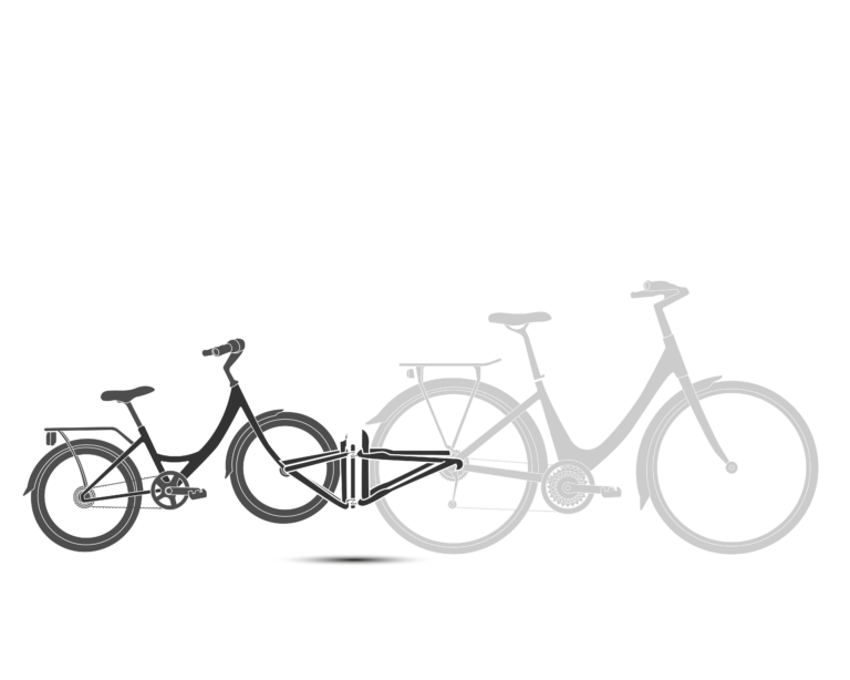 Follow me tandem, gancio che collega una bici adulto unisex a una bici bimbo 20'', accessorio ideale per famiglie